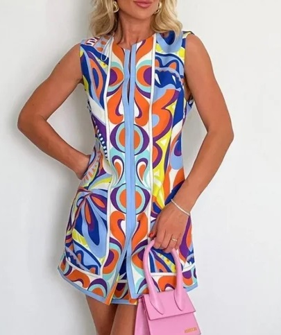 Zara multicolor short dress