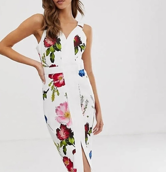 Ted Baker flower dress - white
