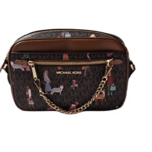 Michael Kors Jet Set Girl чанта кафява